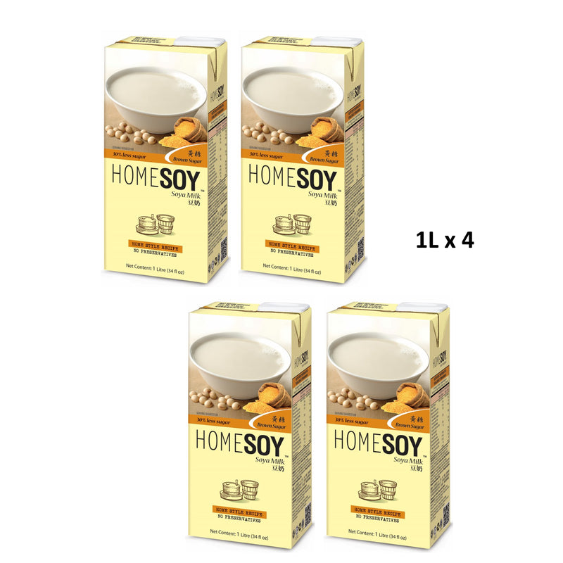 Homesoy Brown Sugar Soy Milk Drink Value Pack 1L x 4