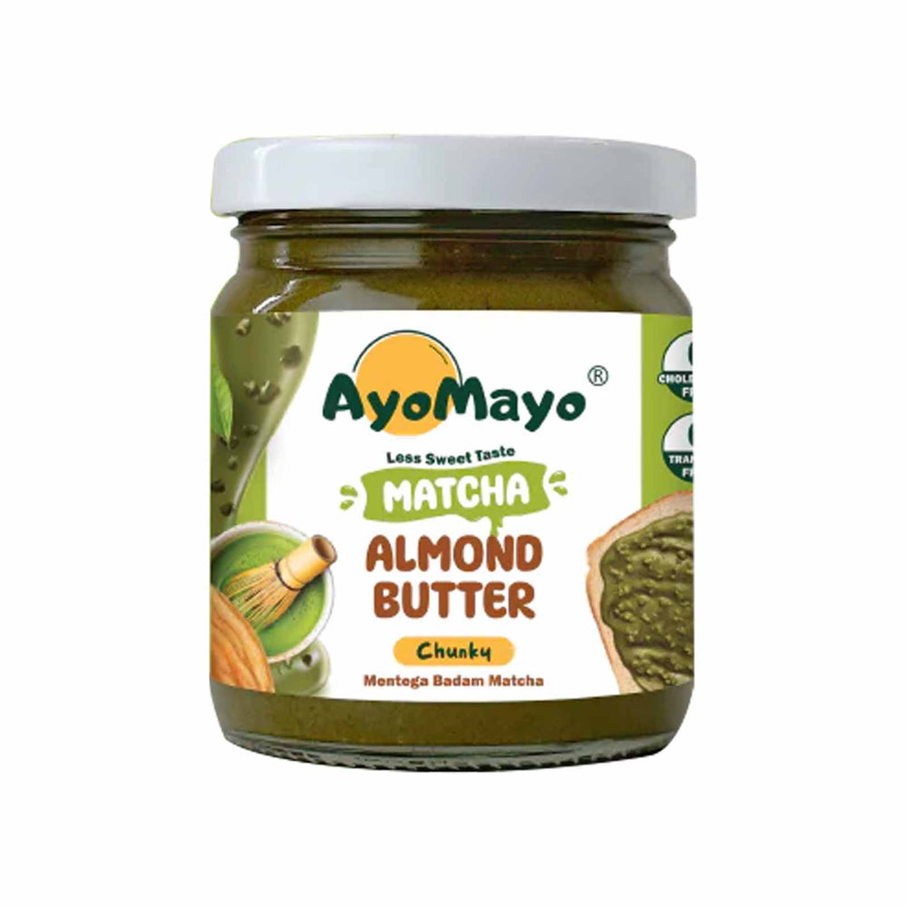 Ayomayo Matcha Almond Butter (Chunky) 180g