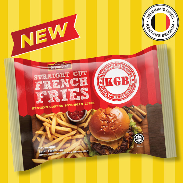 Grab Signatures KGB Straight Cut French Fries 1kg