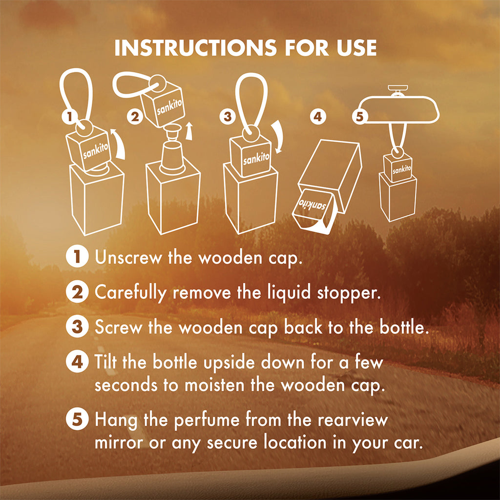 Sankito Car Hanging Perfume - Amber Elegance 6ml