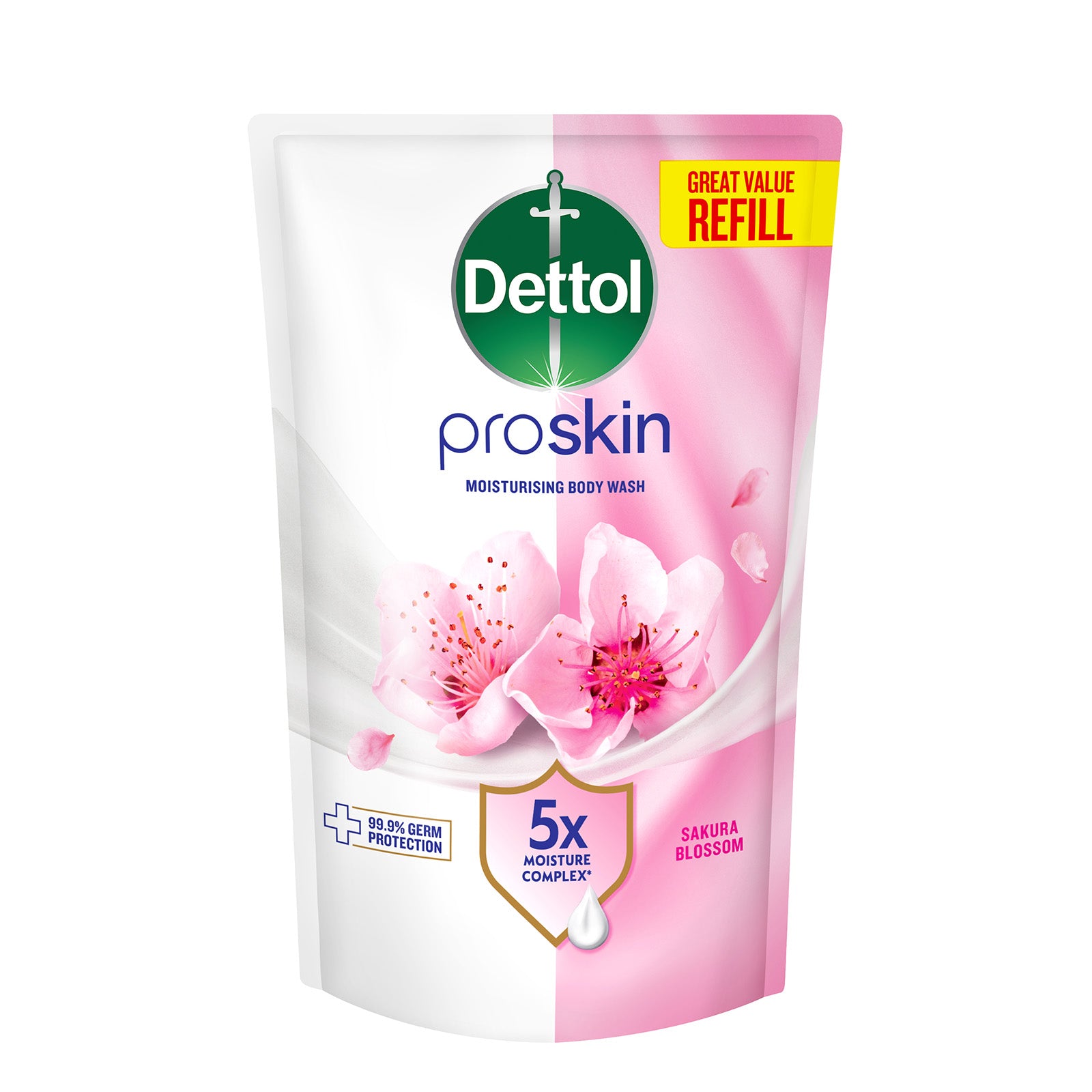 Dettol Shower Gel Refill Pouch Skin Care 800g