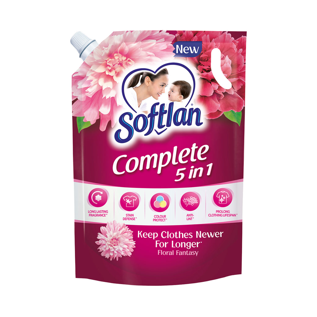 Softlan Complete Floral Scent Fabric Softener Refill 1.3L