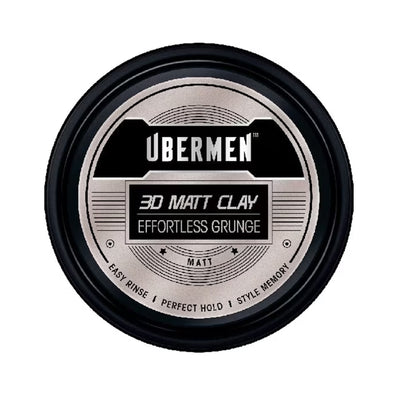 Ubermen 3D Matt Clay Effortless Grunge 70g