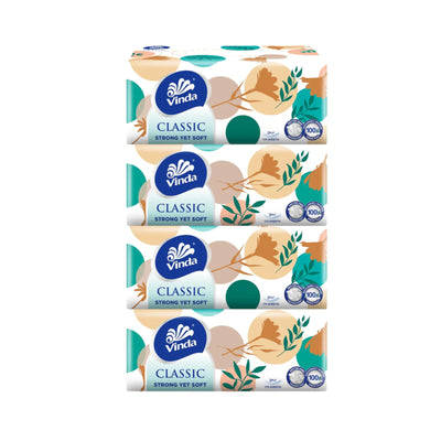 Vinda Classic 2 Ply Box Facial Tissue 4 x 170pcs/pack