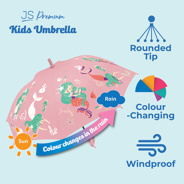 JS Premium Kids Umbrella Pink Mermaid 1unit (highest price)