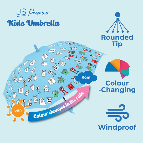 JS Premium Kids Umbrella Blue Monster 1unit (highest price)