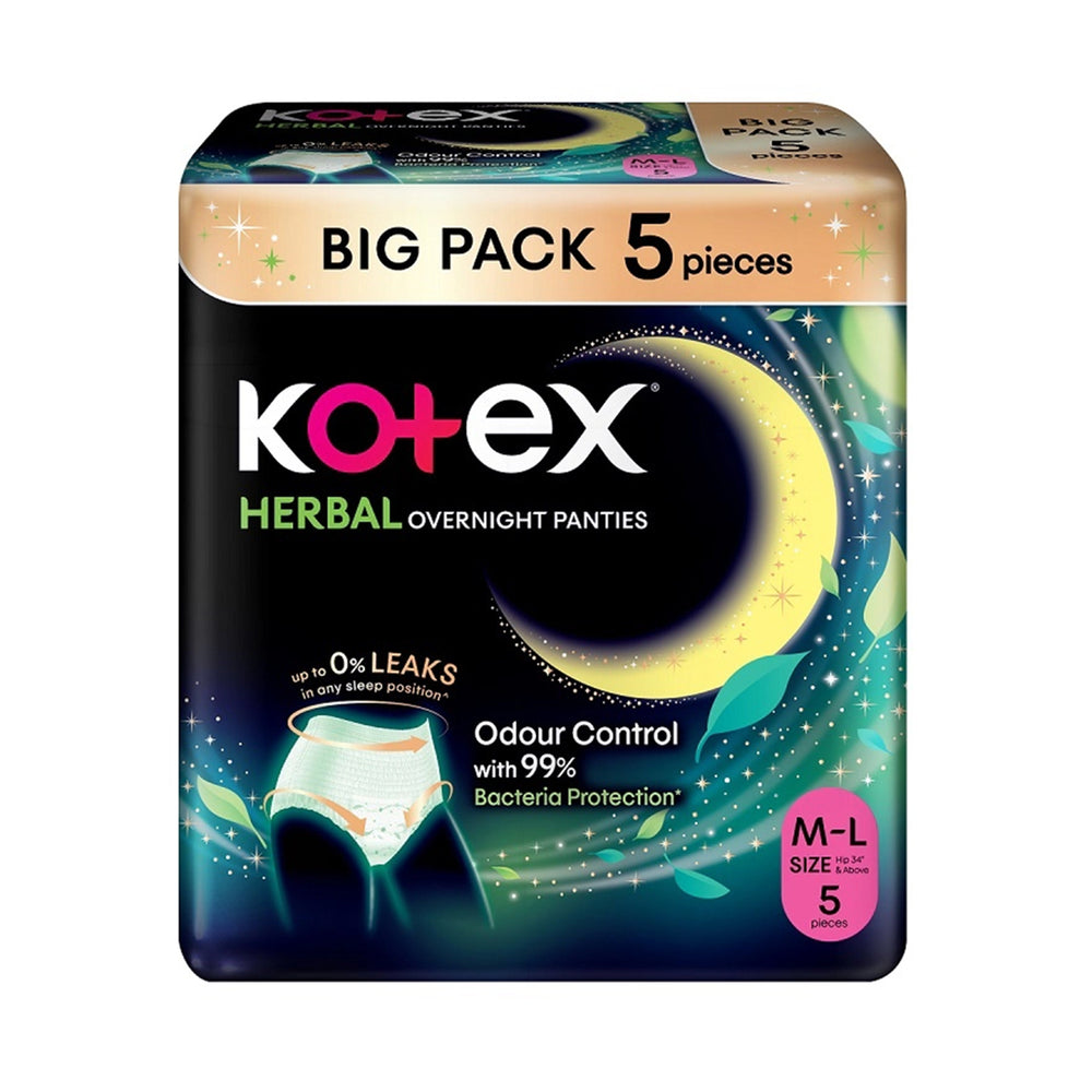 Kotex Overnight Panties Herbal Size M/L 5pcs/pack