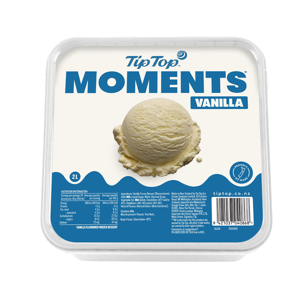 Tip Top Moments Vanilla Ice Cream 2L