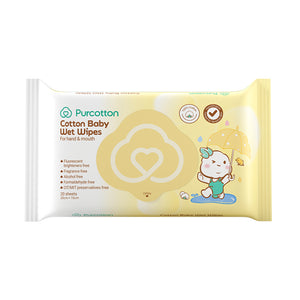 Purcotton Baby Wet Wipes 20cm x 15 20pcs/pack