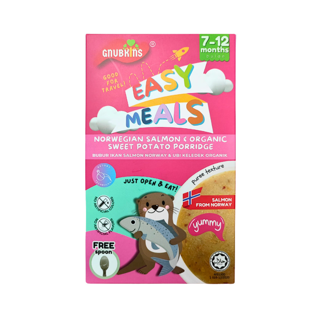 Gnubkins Norwegian Salmon & Organic Salted Potato Baby Porridge 80g