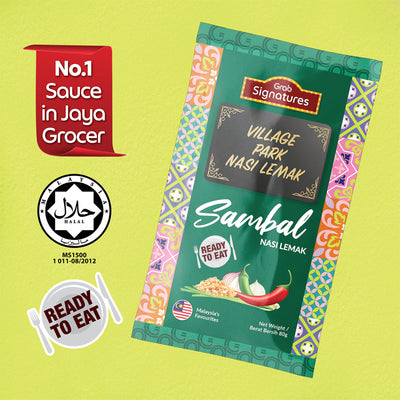 Grab Signatures Village Park Nasi Lemak Original Sambal Sachet 80g