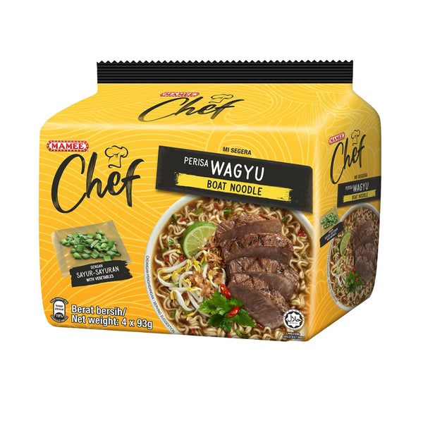 Mamee Chef Wagyu Boat Noodle 93g x4