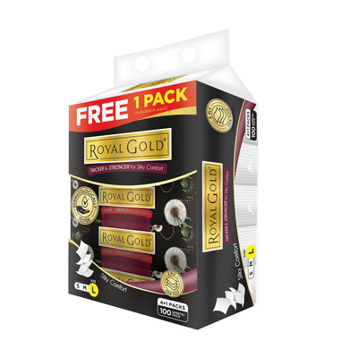 Royal Gold Signature 4ply Single Pack Medium Size 4pcs/pack x 80sheets