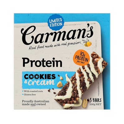 Carman's Cookies & Cream Protein Bars 200g