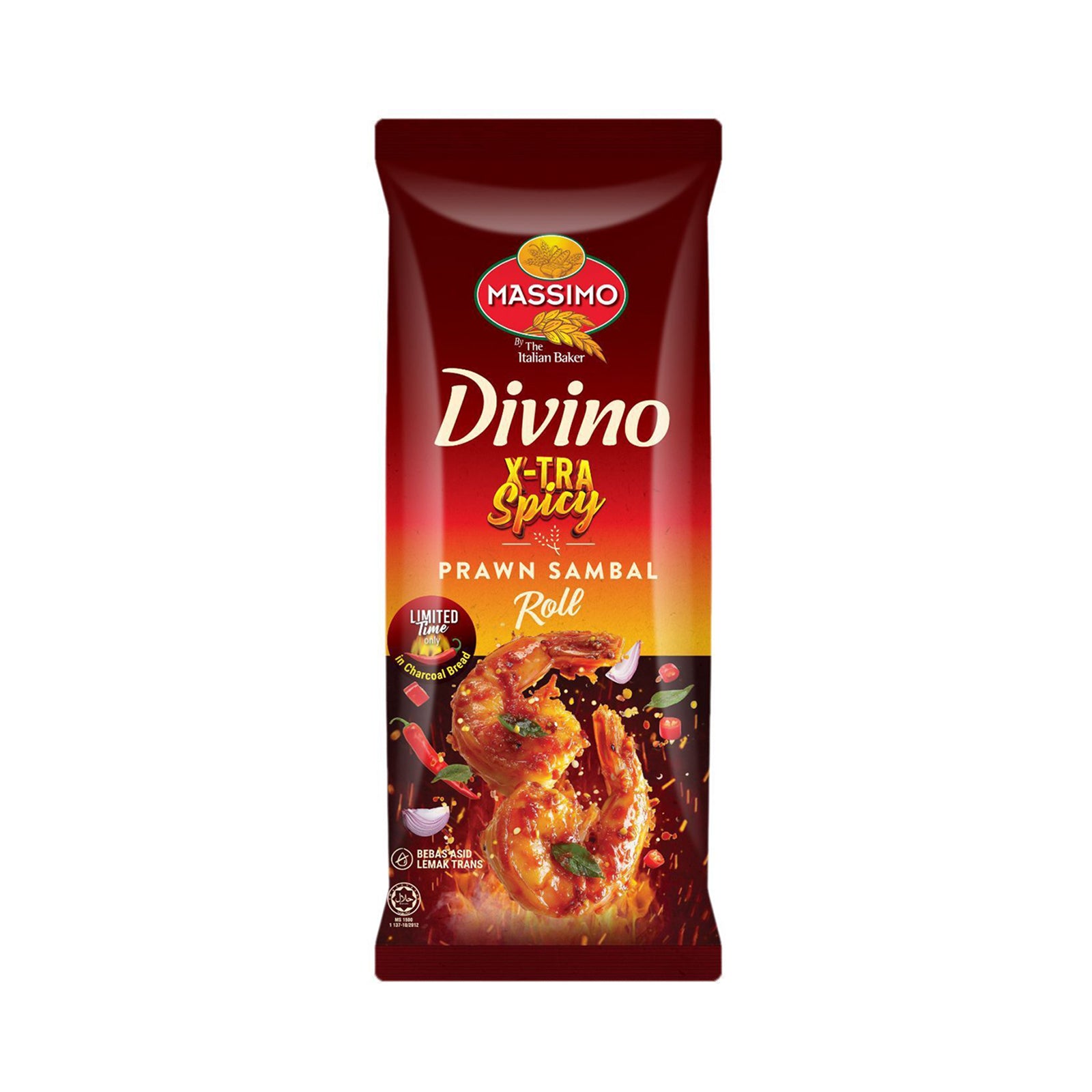 Massimo Divino Spicy Prawn Roll 55g