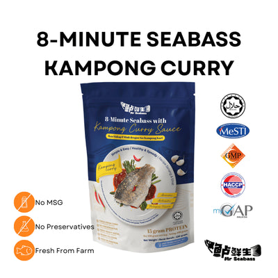 8 Minutes Seabass with Kampung Curry 230g
