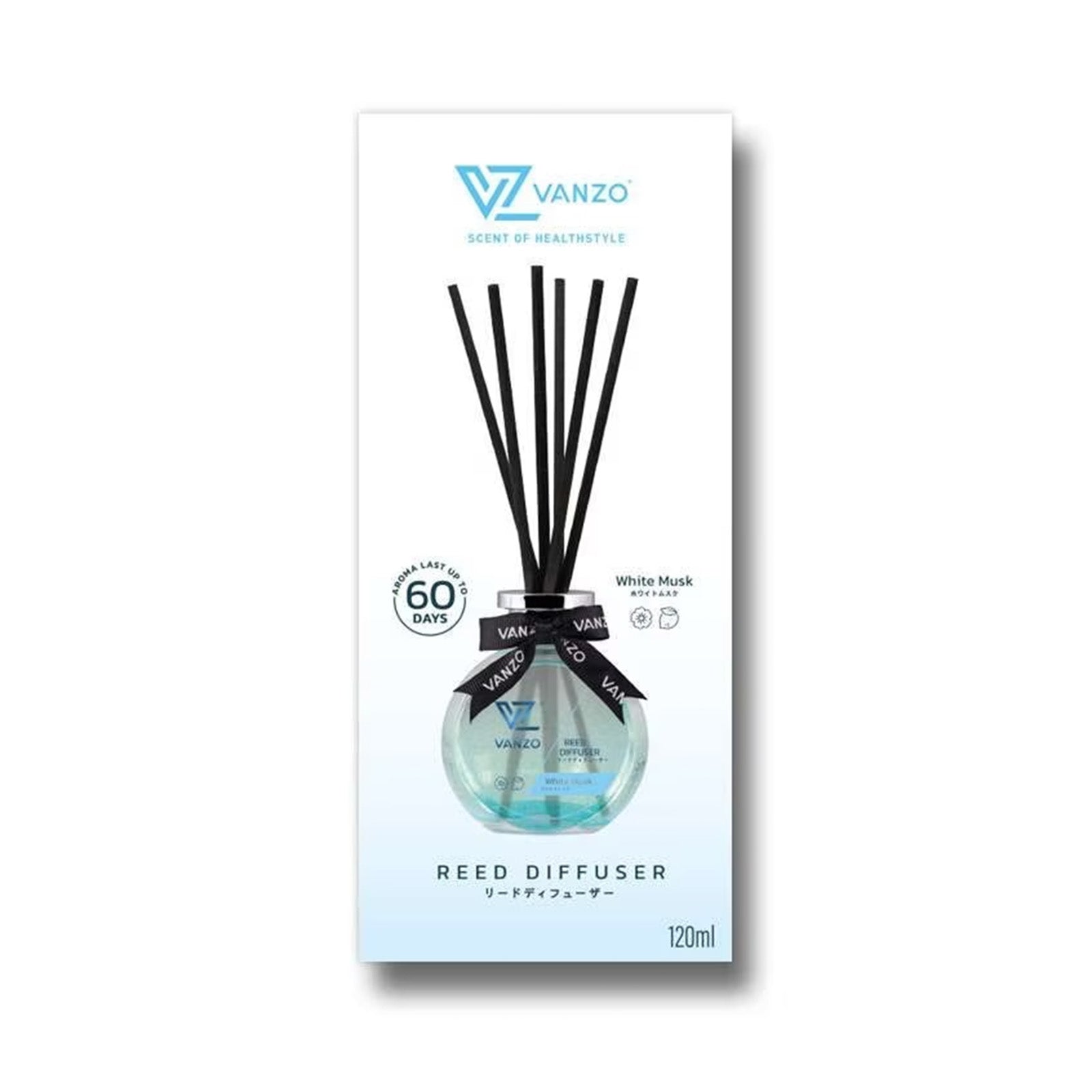 Vanzo Reed Diffuser Health White Musk 120ml