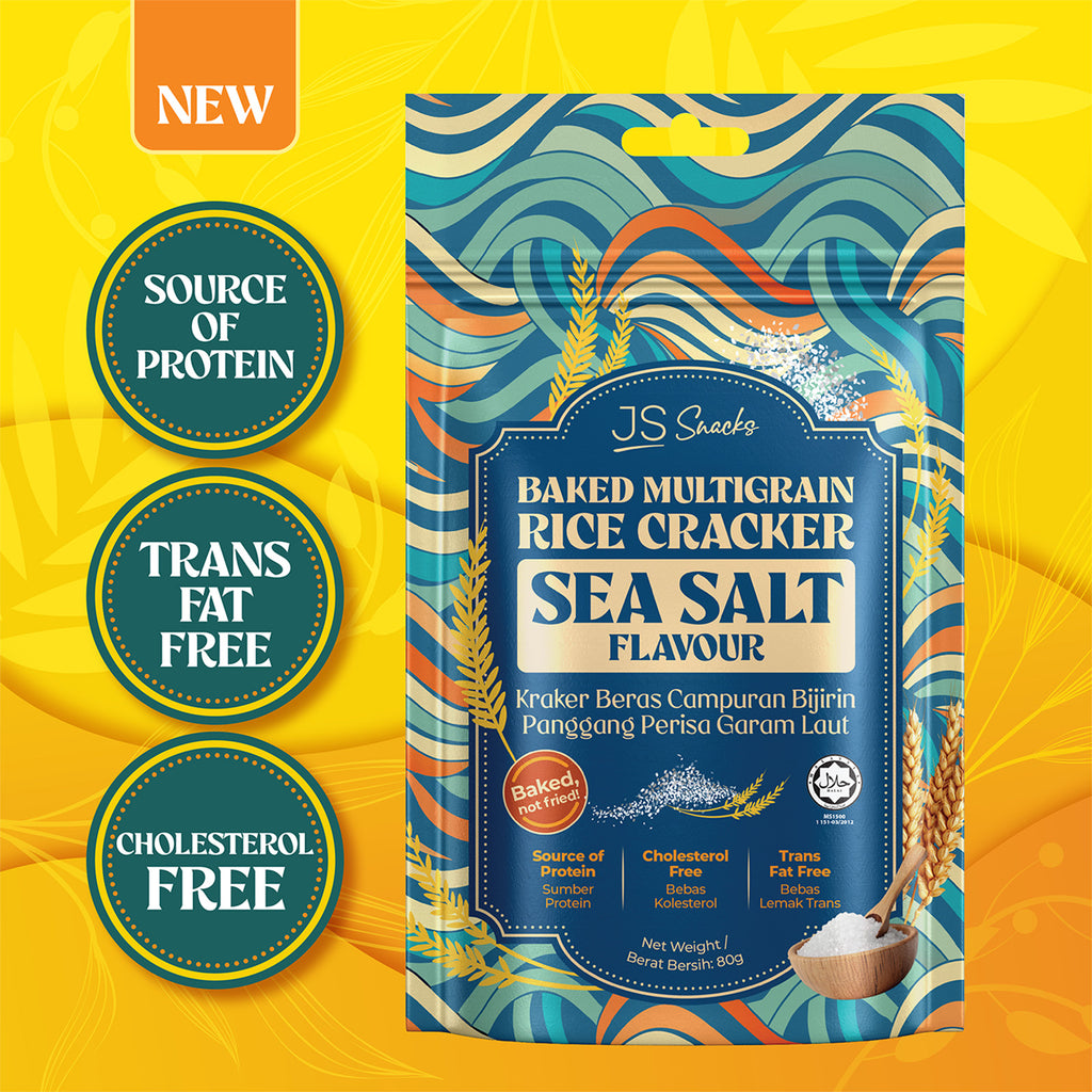 JS Snacks Sea Salt Rice Cracker 80g