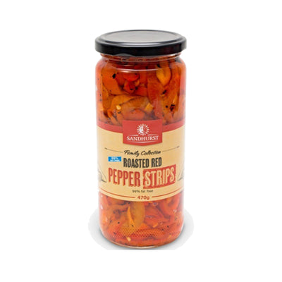 Sandhurst Antipasto Red Pepper Strips 470g