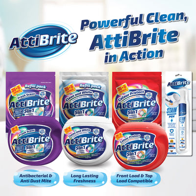 Attibrite Laundry Capsules Fresh Scent 10g x 20