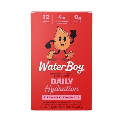 Waterboy Daily Hydration Strawberry Lemonade Drink 12sticks/pack