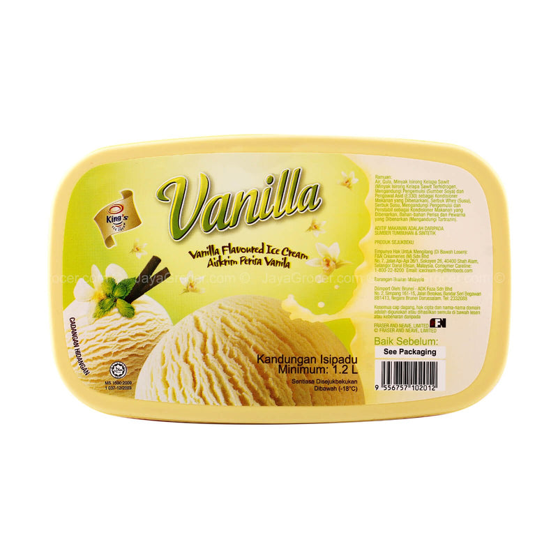 King's Vanilla Tub Ice Cream 1.2L