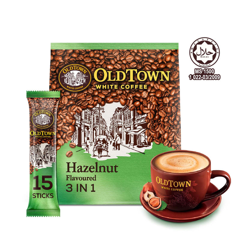 Old Town 3-in-1 Hazelnut Instant White Coffee 570g