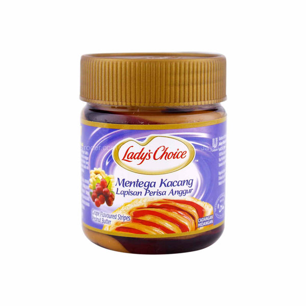 Ladys Choice Grape Flavoured Stripes Peanut Butter 175g