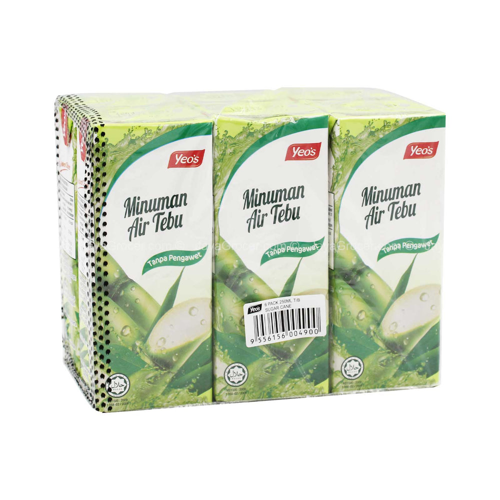 Yeos Sugar Cane 250ml x 6