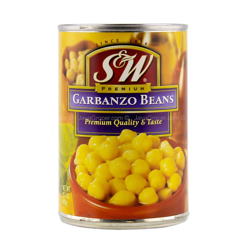 S&W Premium Garbanzo Beans 439g