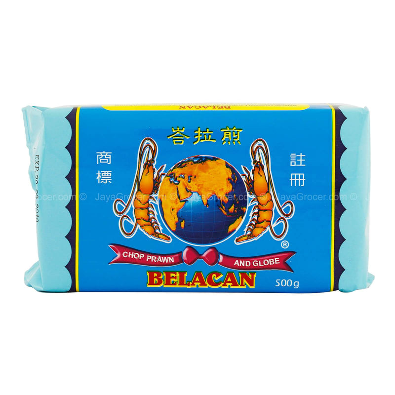 Prawn and Globe Brand Belacan (Fermented Shrimp Paste) 500g