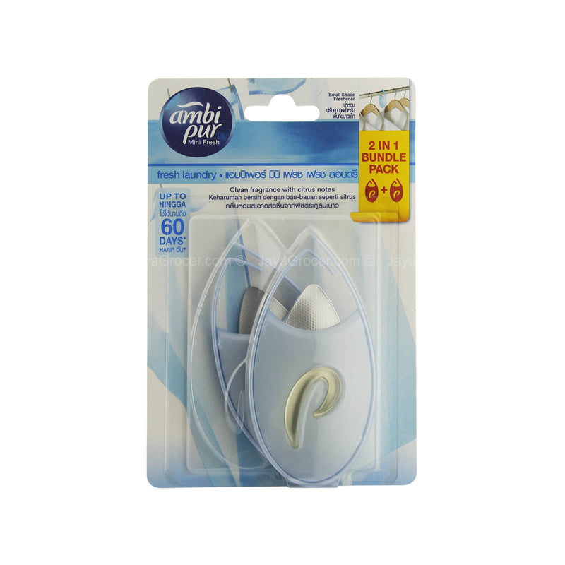 Ambi Pur Small Space Freshener Fresh Laundry 4.5ml x 2