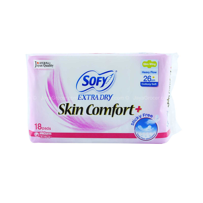 Sofy Extra Dry Skin Comfort Slim Wing 26cm x 18pcs