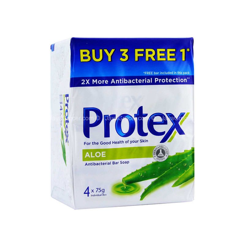 Protex Aloe Antibacterial Soap Bar 75g x 4