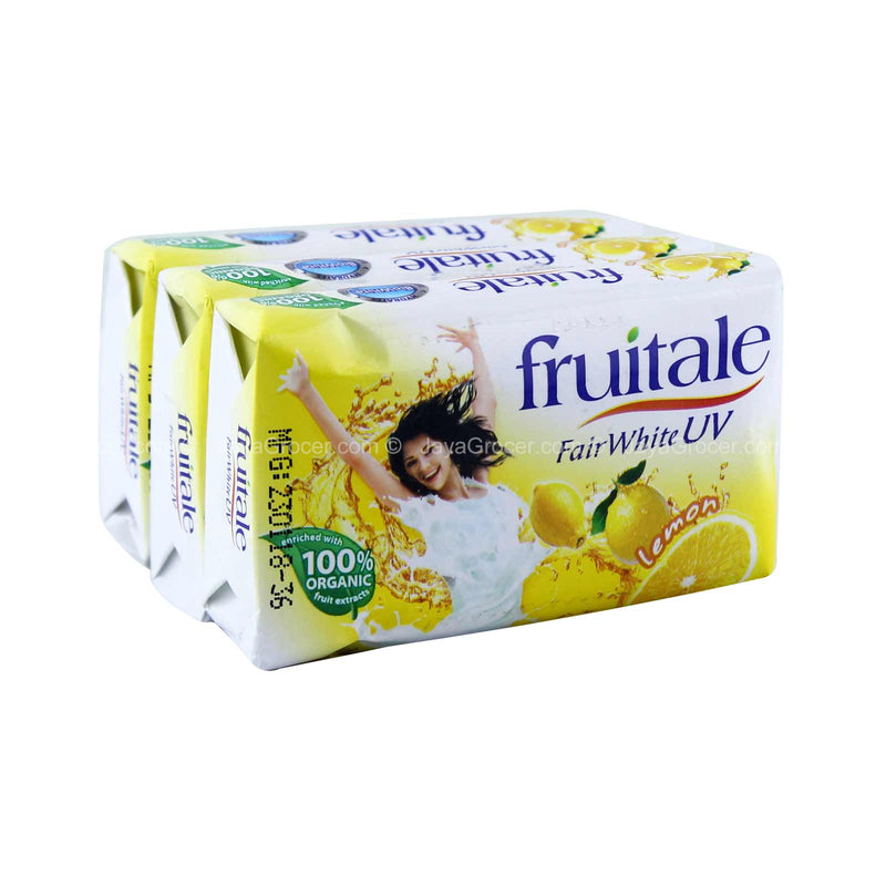 Fruitale Fair White UV Lemon Bar Soap 80g x 3