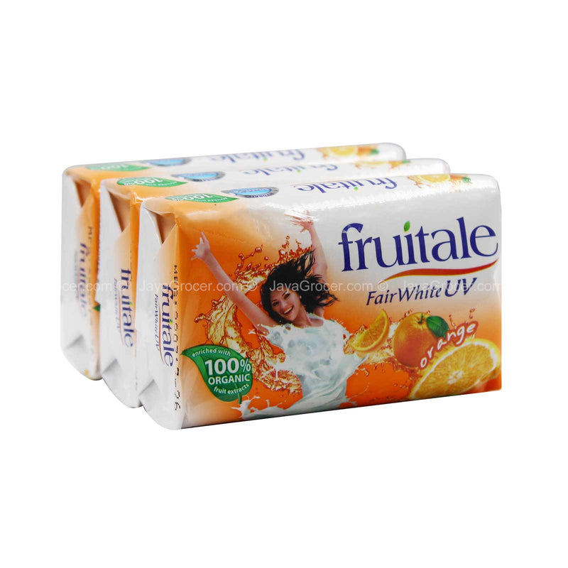 Fruitale Fair White UV Orange Bar Soap 80g x 3