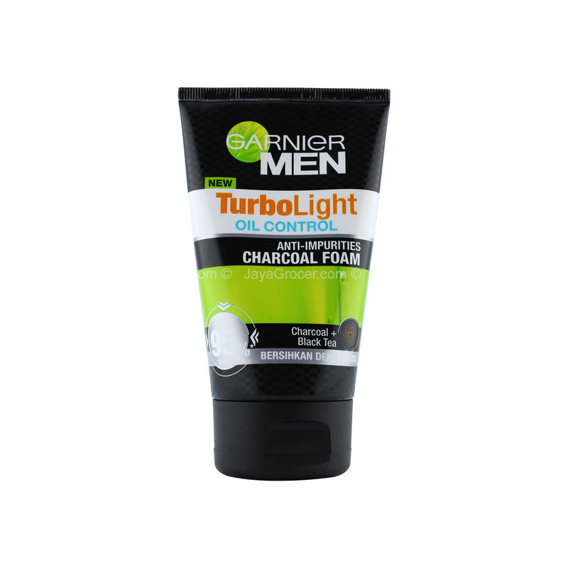 Garnier Men Turbolight Oil Control 3 in 1 Charcoal Face Cleanser 100ml