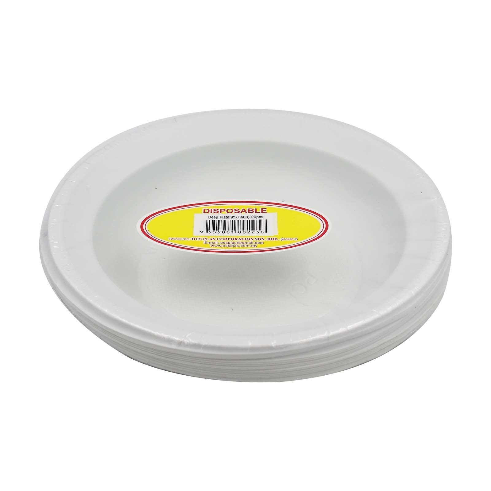 Disposable Deep Plate (9'inch) 20pcs