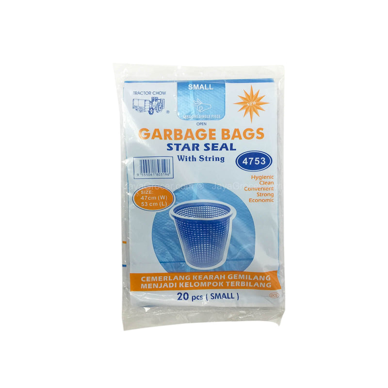 Tractor Chow Small Garbage Bags Star Steal With String 20bags