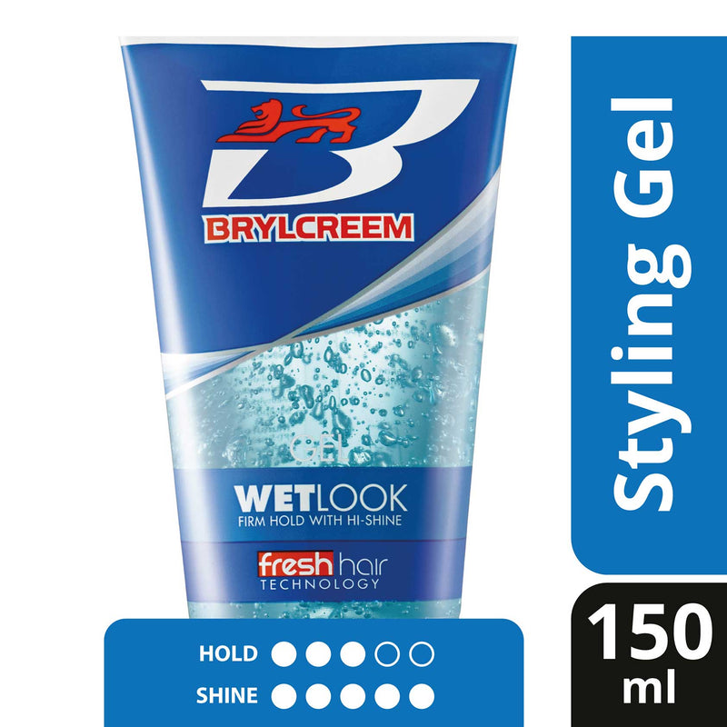 Brylcreem Wet Look Firm Hold with Hi-Shine Hair Gel 150ml