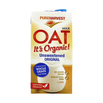 PureHarvest Organic Oat Milk Unsweetened 1L