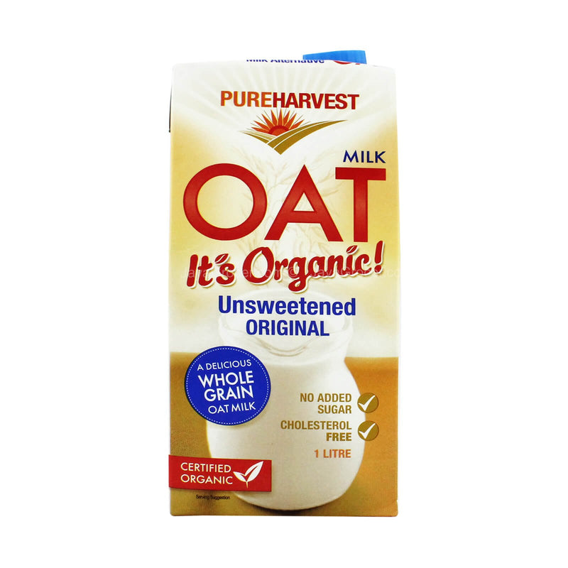 Pure Harvest Organic Unsweetened Oat Milk Original 1L