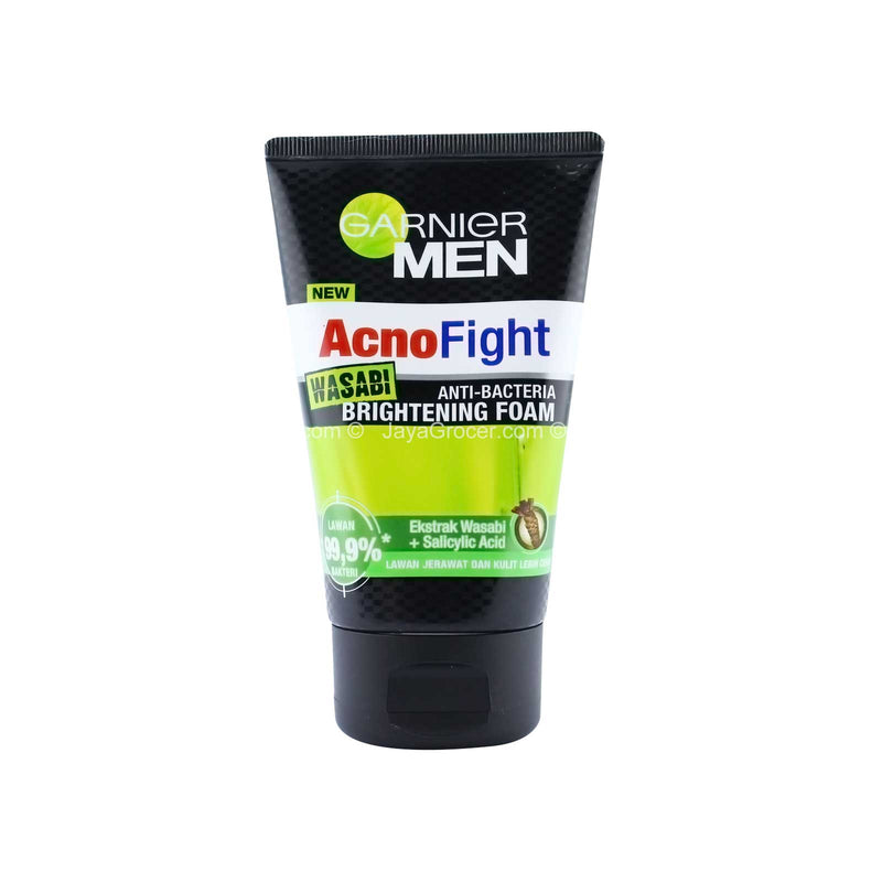 Garnier Men Acno Fight Wasabi Anti-Bacteria Brightening Foam 100ml