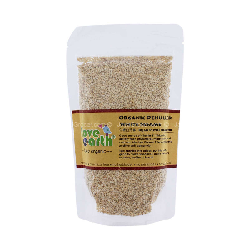 Love Earth Organic Dehulled White Sesame 200g