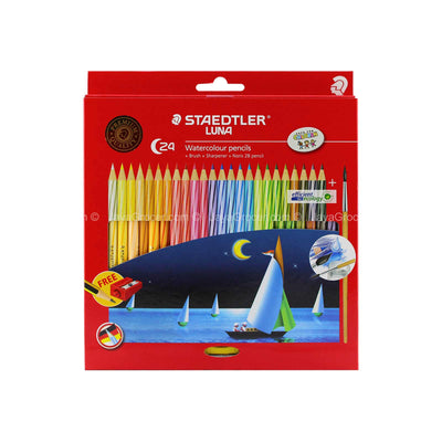 Staedtler Luna Watercolour Pencils+Brush+Noris 2B Pencil+Sharpener 1unit