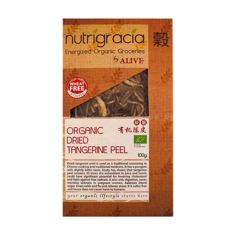 Nutrigracia Energized Groceries by Alive Organic Dried Tangerine Peel 100g