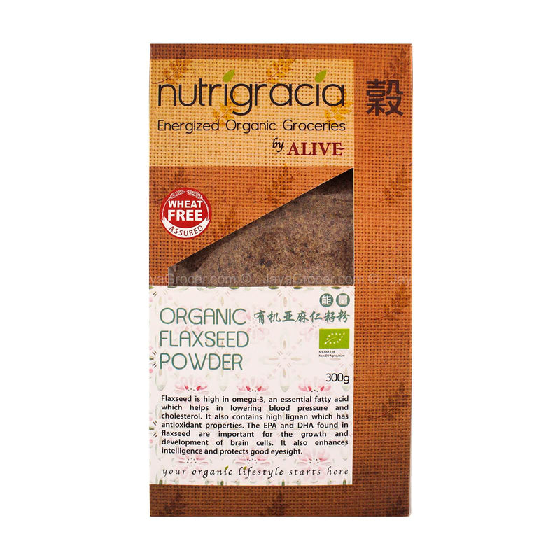 Nutrigracia Energized Groceries Organic Flaxseed Powder 300g