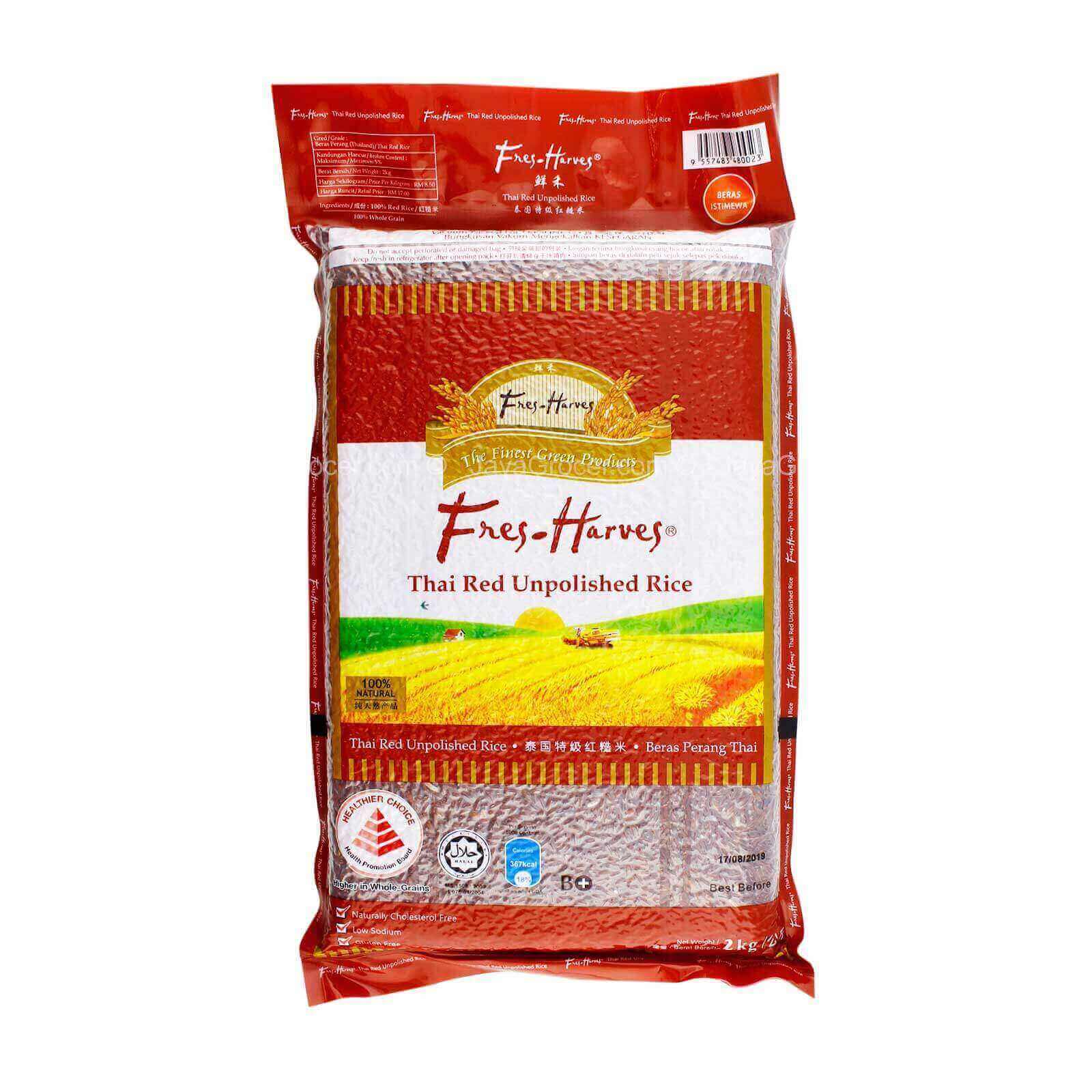 Fres-Harves Thai Red Unpolished Rice 2kg