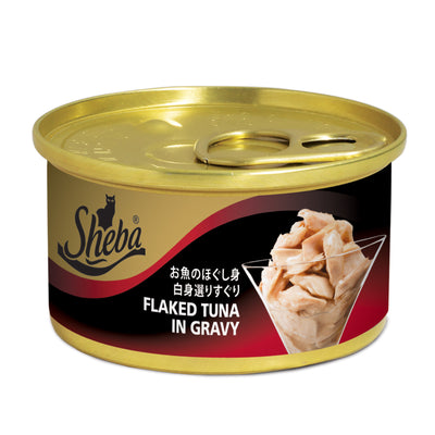 Sheba Flaked Tuna In Gravy Wet Food 85g