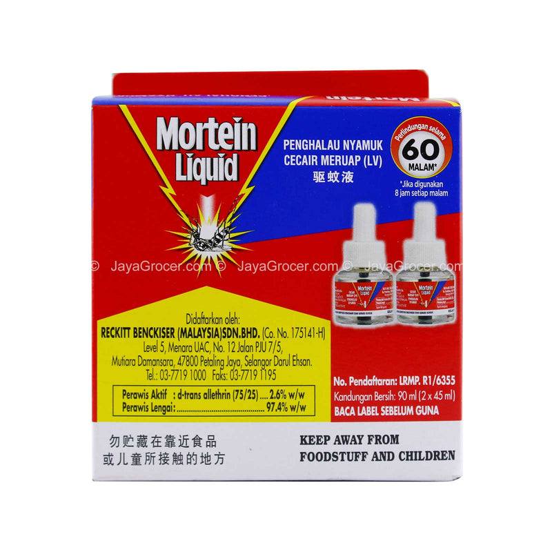 Mortein Liquid Electrical Mosquito Repellent Refill 45ml x 2